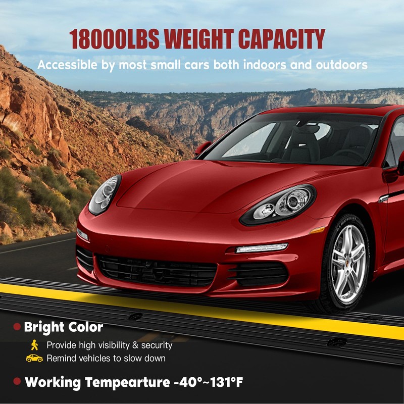 Floor Cord Cover, Heavy Duty 18000 lbs Loading Capacity, PVC