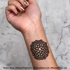 4 x 'Abstract Organic Design' Temporary Tattoos - Water Resistant,