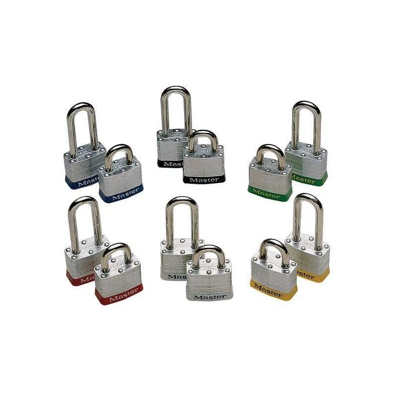 Lockout Padlock, KA, White, 9/32 in. Dia.
