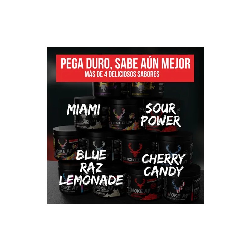 Woke Af Pre Workout Estimulante + Beta Alanina + Citrulina
