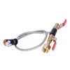 CO2 Universal External Hose Adapter G5/8-14 24in Dual Valve Soda