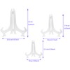 LBTODH 6PCS Acrylic Display Stand Plastic Plate Stands Holders Clear