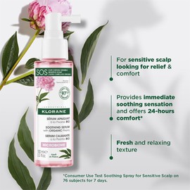 Klorane Soothing Scalp Serum with Peony, 3.4 fl. oz.