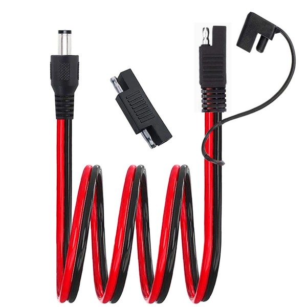 OUYFBO SAE Plug to DC 5.5mm x 2.1mm Male Cables