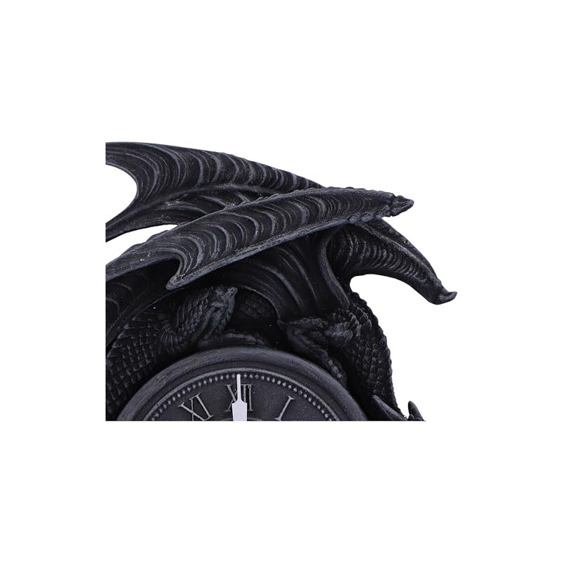 Nemesis Now Time to Burn Dragon Clock 20cm, Resin, Multicolour