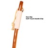 ICANdOIT-17.71Inch Natural Stiff Sisal Bristles Anti-Slip Curved Long Handle Bath