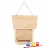 Paint Your Own Hanging Wooden Bird Table with 3 Paint
