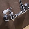 Commercial Kitchen Faucet Wall Mount with 8 Inch Swivel Spout