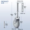 ERKOON 4 Packs Heavy Duty Gate Wheel Spring-Loaded Gate Casters,
