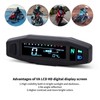 WHALETAIL Universal Motorcycle Speedometer 6 Gear 12000 RPM Km/h MPH