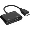 ELASO HDMI to VGA HDMI Adapter Dual Display 1080P Converter