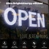 LED Open Signs for Business, 40"x14" Dimmable Large LED Open
