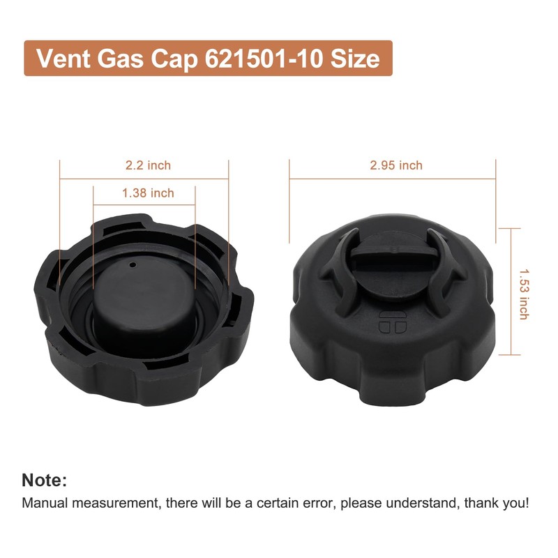 Powswopx 621501-10 Manual Vent Gas Cap Compatible with Moeller Tempo