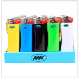 MK Full Box 50x Lighters MK Regular Grip Lighters Assorted Colors .81oz
