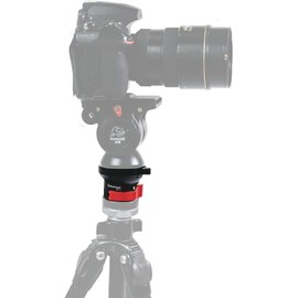IFOOTAGE QL-I Tripod Leveling Base Aluminum Alloy Level Adjustment Plate is compatible with Canon Nikon and DSLR cameras (3/8" thread) and tripod and monopod (3/8" thread) with ±15° tilt adjustment