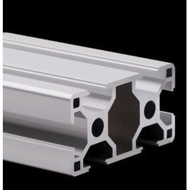 TEN-HIGH 3060 Aluminum Extrusion Profile 78.74inch / 2000mm European Standard for 3D Printer and CNC DIY (Quantity: 2pcs, Thickness: 2mm)