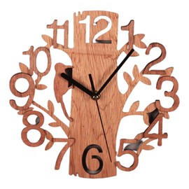 Wall Clock Tree Shape Silent Non Ticking Clock for Office Living Room Bedroom Decor