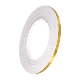 GLOKUUCA Self-Adhesive Tile Sticker - 1 Pack Sealing Tape Strip for Tile Edge Mirror Wall Cabinet Kitchen Decor - PET Floor Crevice Line Sticker - (0.2-inch x 164-ft Rose Gold)