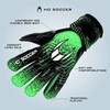 HO Soccer Force Green Unisex Kids' Goalkeeper Gloves, Black/Green, Size
