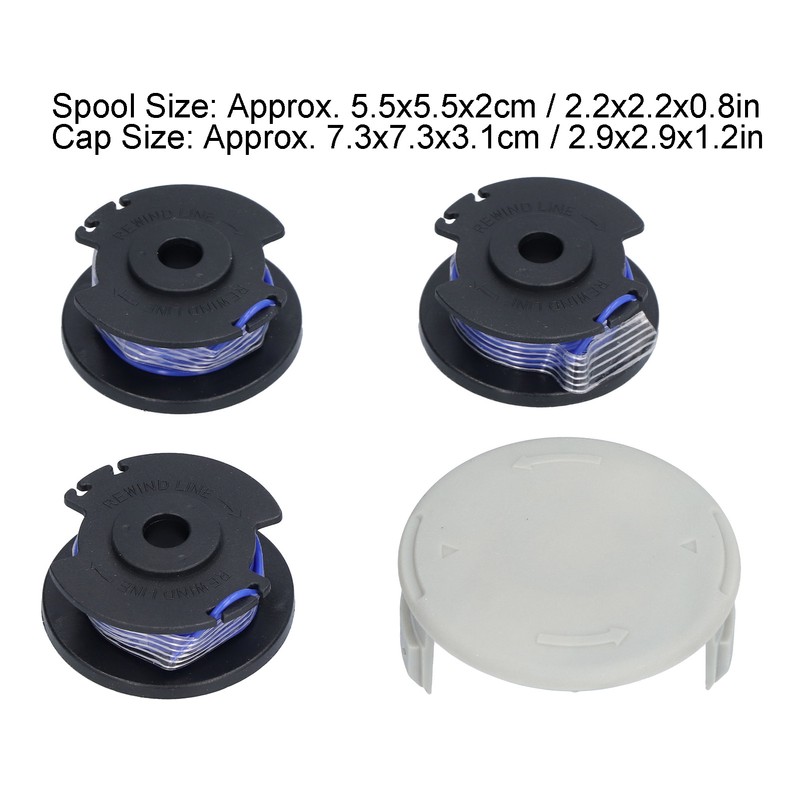 0.065in Trimmer Line Spools Cap Set Replacement Fit for Ryobi