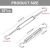 Rope Tensioner Stainless Steel 304, Pack of 6 M6 Turnbuckles,