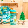 Zak Designs 5-Piece Dinnerware Set, Safari - Durable Plastic &