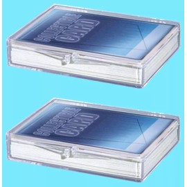 Ultra Pro 2 Ultra Pro 15 COUNT HINGED BOX STORAGE Trading Card Baseball protection