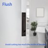 Dontay Pocket Door Edge Pull, Professional Stainless Steel 304, 4"