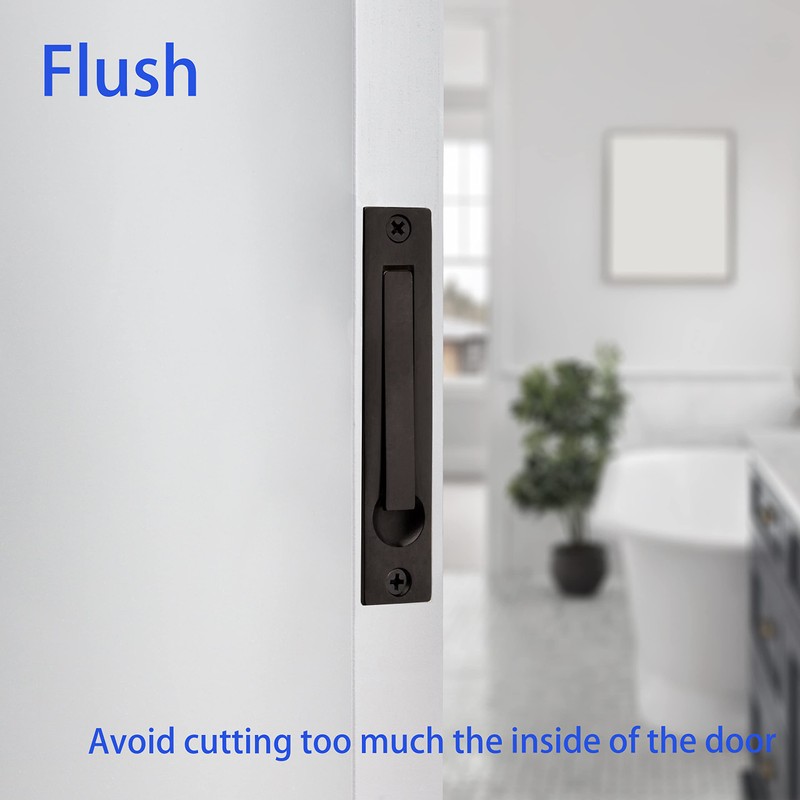 Dontay Pocket Door Edge Pull, Professional Stainless Steel 304, 4"