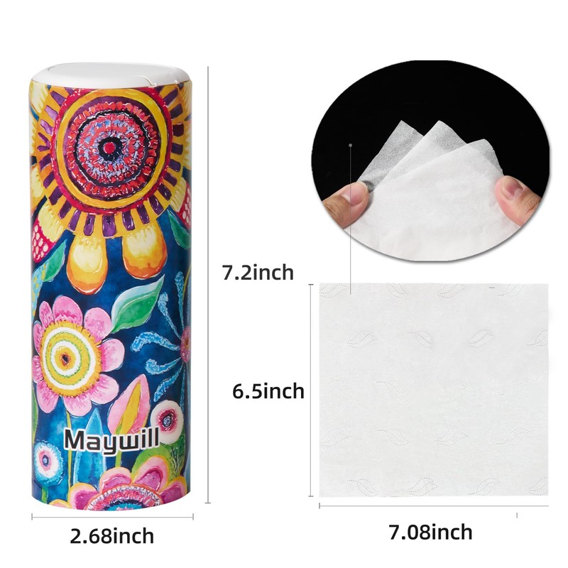 Car Tissues Holder with Facial Tissue, Car Tissue Box, Travel