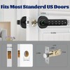 bijialock Fingerprint Door Lock,Touchscreen Biometric Door Lock, with Passcode keypad