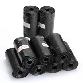 180 Pcs Car Garbage Bags Disposable Portable Small Trash Bags Waterproof Leak Proof Bags for Car Bedroom Bathroom Office Kitchen Cleaning Bags Black