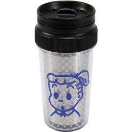 Yaksell OSAMU GOODS Tumbler with Lid, 13.5 fl oz (400 ml), Reversible, Hot or Cold