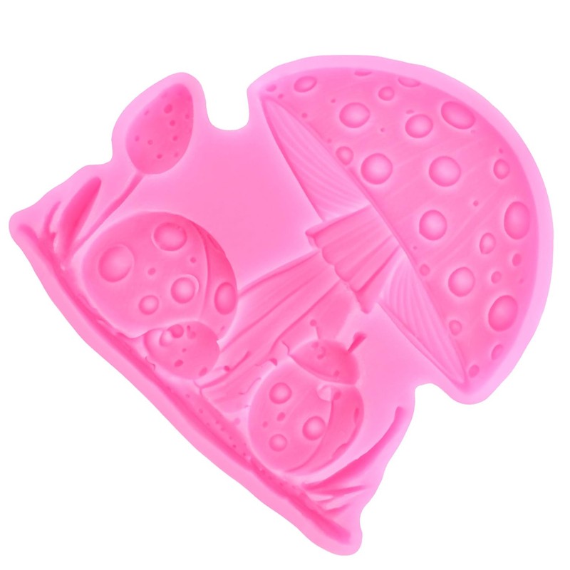XMOLDNMS Pilz Fondant Silikonformen für Kuchen Dekoration Cupcake Topper Schokolade