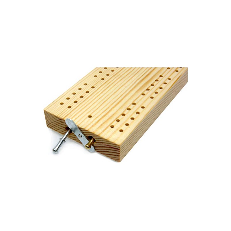 Wooden British cribbage board - 30cm (12")