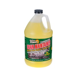 Instant Power Commercial Drain Maintainer - Liquid Enzyme Clog Remover, Cleans and Deodorizes, Reduces Drain Blockages, 1 Gal
