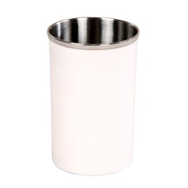 Better Trends Trier Bath Accessories Coll is impeccably Design Crafted to add Enduring Style for Exceptional Elegance to Bathroom 100% Stainless Steel in Vibrant Colors, Tumbler, White