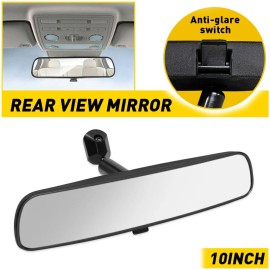 Unbranded Universal Inner Inside Interior 10 Inch Rearview Rear View Mirror w/Adhesive EXV