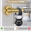ZYRW Shower Curtain Rod 36-68 Inches (3-5.6ft) Non Rust Adjustable