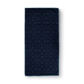 Pip Studio Bath Towel Tile de Pip | Dark Blue - 70 x 140 cm
