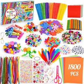 Craft Kits for Kids, 1800PCS+ Girls Birthday Presents Toys for 3-12 Year Olds Girls 3-9 Year Old Girl Gifts Arts and Crafts for Kids Gifts for 3-9 Year Olds Girls Presents for 3-9 Year Old Girls