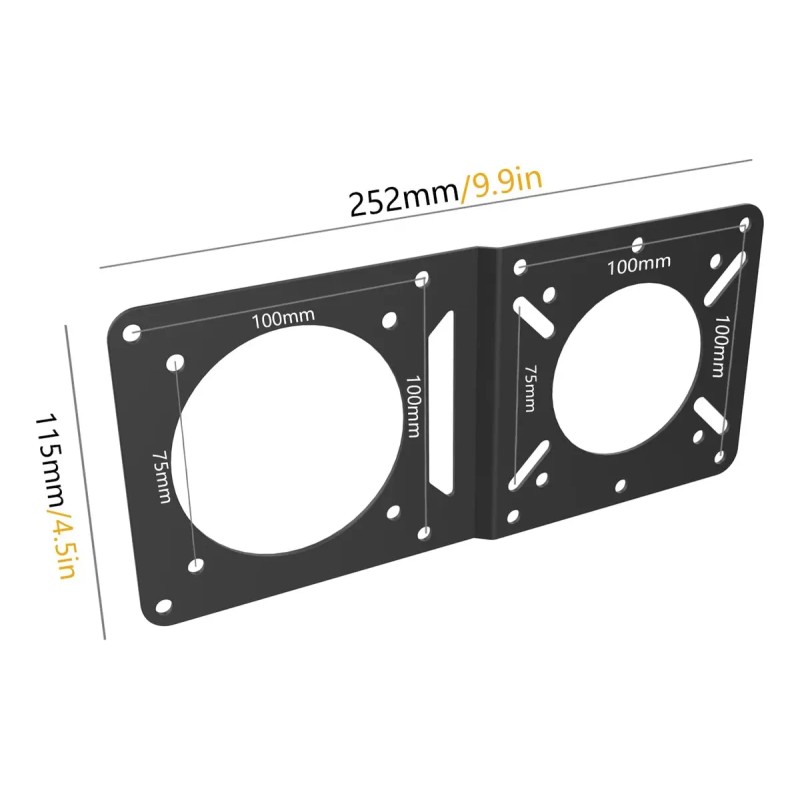 Placa Adaptadora Vesa Universal Para Montaje De Monitor 25 C