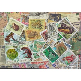 Motives 25 Different Frogs Stamps (Stamps for Collectors) Amphibians/Reptiles/Dinosaurs