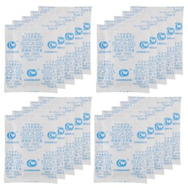 20 Gram X 20 Packs Silica Gel Sachets, Silica Gel Packets, Desiccant Bag, Desiccant Beads Reusable, Moisture Absorbers for Keeping Drying Clothes,Shoes,Leather Item Storage and More