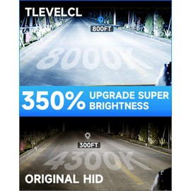 TLEVELCL Fit for Chevy Camaro Impala Corvette D3S HID Xenon Headlight Bulbs