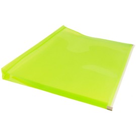 JAM PAPER Plastic Envelopes with Zip Closure - Letter Booklet - 9 3/4 x 13 - Lime Green - 12/Pack
