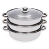 FIPINIXK Three-Layer Steamer Pot for Cooking Multipurpose Vegetable Steamer Stainless