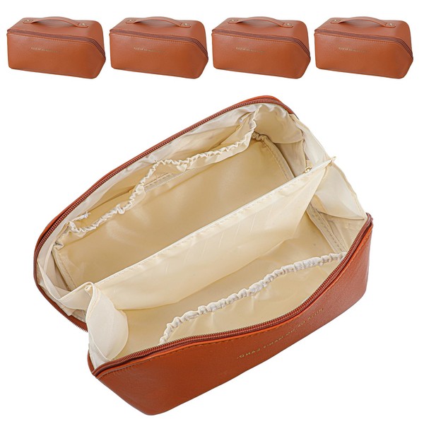 AojSup 4 Pcs Travel Cosmetic Bag, Makeup Travel Bag Organizer