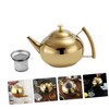 Gatuida Elegant Stainless Steel Teapot Tea Sets for Women Tea