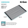 Kraus Roll Up Dish Drying Rack with Self-Draining Silicone Dish